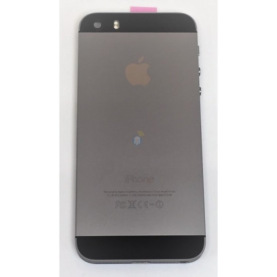 TAMPA TRASEIRA COMPLETO APPLE IPHONE 5S PRETO TAMPA TRASEIRA COMPLETO APPLE IPHONE 5S PRETO